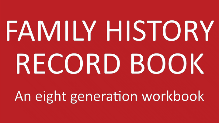 Family History Record Book